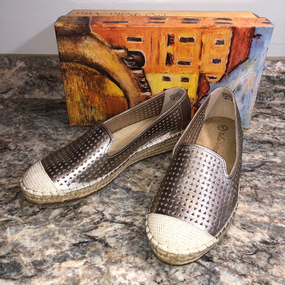 Bella Vita Channing Cap Toe Espadrille Flats